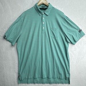 Polo Golf Ralph Lauren‎ Mens XL Polo Shirt Stretch Lisle Golfing Colonial Embr
